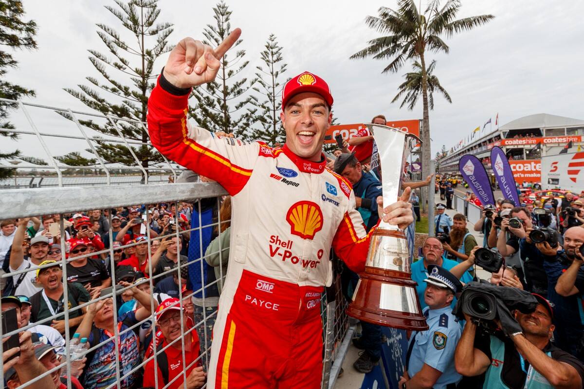 McLaughlin took second in the weekend’s opening race. McLaughlin took second in the weekend’s opening race.